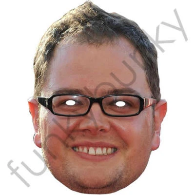 Alan Carr Celebrity Card Face Mask - Ready To Wear - Fancy Dress - Image 1 of 2