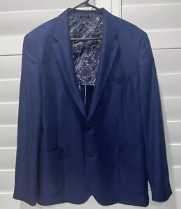 NAUTICA Jensen Jacket Two-Button Sport Coat in Navy Blue Men's Size 46R - Picture 1 of 10