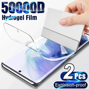 2Pcs For Samsung Galaxy S10 Plus S10e Hydrogel FILM Screen Protector - Picture 1 of 6