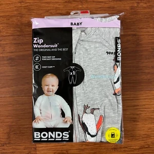 Traje Maravilloso Bonds Baby Penguin Parade Gris Cremallera Nuevo en Paquete Talla 1 - Imagen 1 de 1