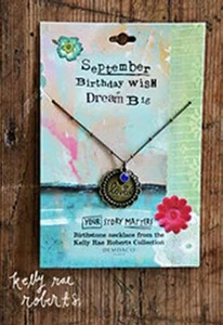 Kelly Rae Roberts Birthday Wish Birthstone Necklace - September - Dream Big - Picture 1 of 2