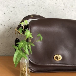 COACH Vintage 9965 Legacy Small Flap Bag Mahogany Brown Leather Crossbody - Picture 1 of 23