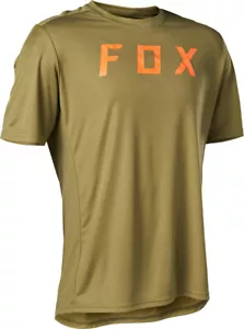Fox SALE $27.95 (RRP$49) Ranger Moth Mens MTB SS Jersey Bark Medium - Picture 1 of 2
