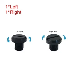 For Yamaha FZ07 FZ09 MT07 MT09 M10*1.25 Mirror Hole Plug Screw Bolts Covers Caps - Picture 1 of 5