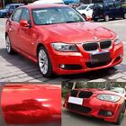 Bubble Free 3D Brushed Satin Pearl Metal Entire Car Vinyl Wrap Sticker Red Abus