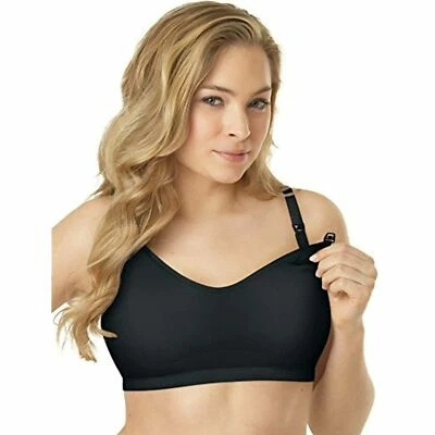 Maternity Playtex Nursing Low-Impact Sports Bra US3010 Black Sz.XS - Image 1 of 4