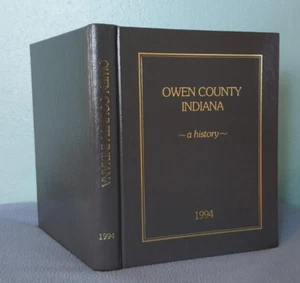 1994 Owen County Indiana illustrated history genealogy Spencer Gosport 350+pgs! - Picture 1 of 13