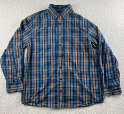 Saddlebred Shirt Mens Large Tall LT Multicolor Check Easy Care Long Sleeve - Image 1 of 4