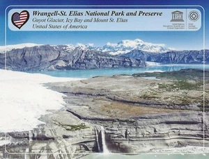 Postal Alaska Wrangell-St Elias Nat'l Park Guyot Glacier & Ice Bay UNESCO COMO NUEVA - Imagen 1 de 2