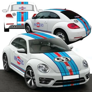 Herbie 53 Nueva Beetle Racing Le Mans Escarabajo Adhesivo Kit Deco Chavan Red G - Imagen 1 de 2
