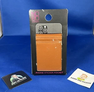 Universal Adhesive Double Pocket Wallet Card Holder Pouch Case For Cell Phone - Picture 1 of 1