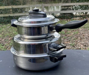 Carico Ultra Tech Kochgeschirr 1,5 Quart Pfanne mit Temp Abdeckung 3 Quart Topf mit Deckel 4 Stück - Bild 1 von 16