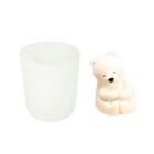 DIY Craft Silicone Mould Soap Making Polar Bear Candle Mold 3D Art Wax Mold