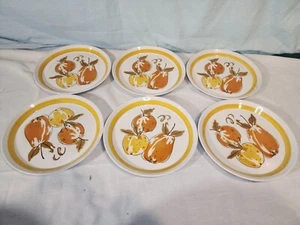 MIKASA Vintage '70s Duplex, High Summer Salad Plates Set of 6, Ben Seibel NICE! - Picture 1 of 16