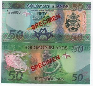 Solomon Islands - 50 Dollars 2023 ( 2024 ) UNC s. A/14 - Specimen Lemberg-Zp - Picture 1 of 1