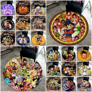 Dragon Ball Z Goku Round Carpets Floor Rugs Bedroom Decor Doormat Non-slip Mats - Picture 1 of 45