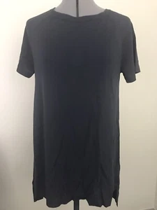Nuevo con etiquetas Eileen Fisher Cuello Cuchara Mangas Cortas-Túnica XS/P Grafito - Imagen 1 de 4