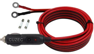 10 FT Car Cigarette Lighter Cable Male Plug 12V Inverter Air Pump Adapter Power - Bild 1 von 8