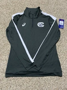 ASICS Men’s Cougars AAC Train 1/4 Zip Jacket Sz. M NEW Gray/White. - Picture 1 of 2