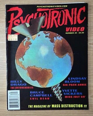 Psychotronic Video Magazine #39 EVIL DEAD Bruce Campbell interview Yvette Vicker - Image 1 of 4