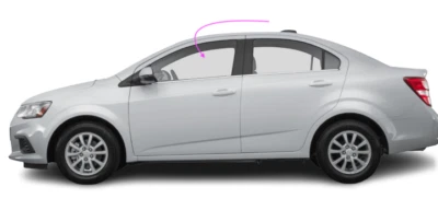 Fits 2012-2020 Chevrolet Sonic 4D Sedan/Hatchback Left Front Door Window Glass - Image 1 of 4