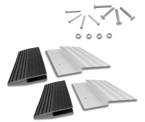 Bob's 12in Heavy-Duty Aluminum Ramps with Anti-Slip Ends, Load Up to 1400lbs - Picture 1 of 5