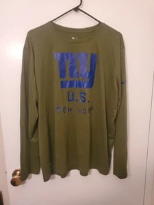 Nike Onfield Apparel New York Giants Shirt Men’s XL Green Salute To Service - Picture 1 of 13