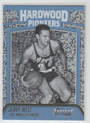 2017-18 Panini Threads Hardwood Pioneers Jerry West Los Angeles Lakers #7 - Image 1 of 2