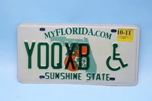 SINGLE FLORIDA LICENSE PLATE - 2011 - SUNSHINE STATE HANDICAP - Picture 1 of 1