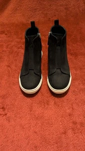 Madden Girl stivaletto donna zeppa nascosta interno, finto tessuto/camoscio, nero, taglia 8 - Foto 1 di 6