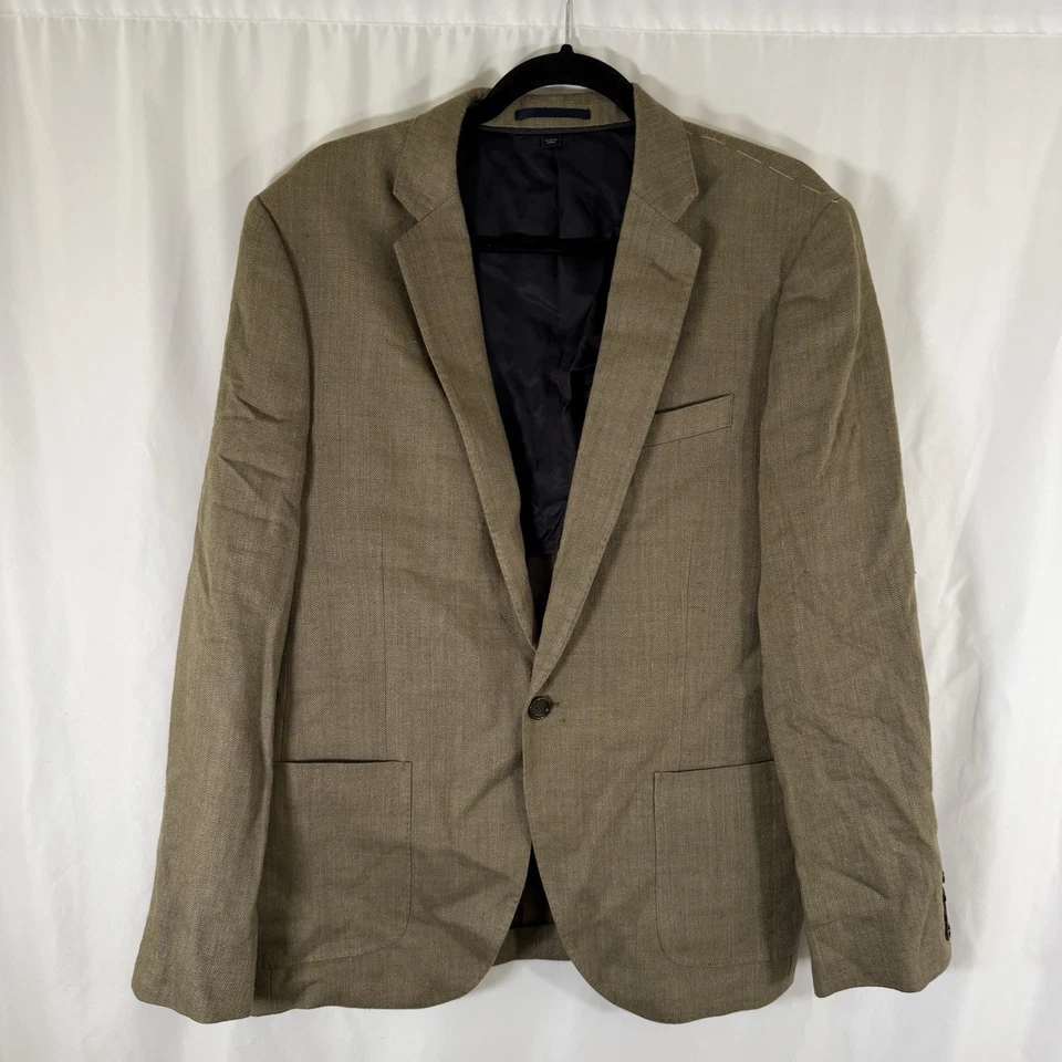Nuevo J. Blazer Crew Ludlow de lino de seda para hombre 40 bolsillos interiores dorados A1761 Foto 1 de 4