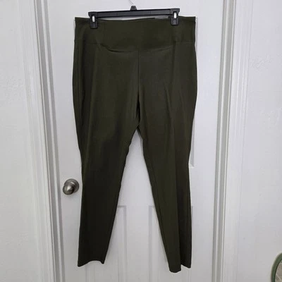 Pantalones elásticos ajustados Worthington talla 18 verdes sin arrugas nuevos con etiquetas Foto 1 de 4