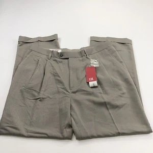 Cutter & Buck NEW 36 x 30 (Fits 38W 30L) Polyester Chino Slacks Pants Beige - Picture 1 of 10