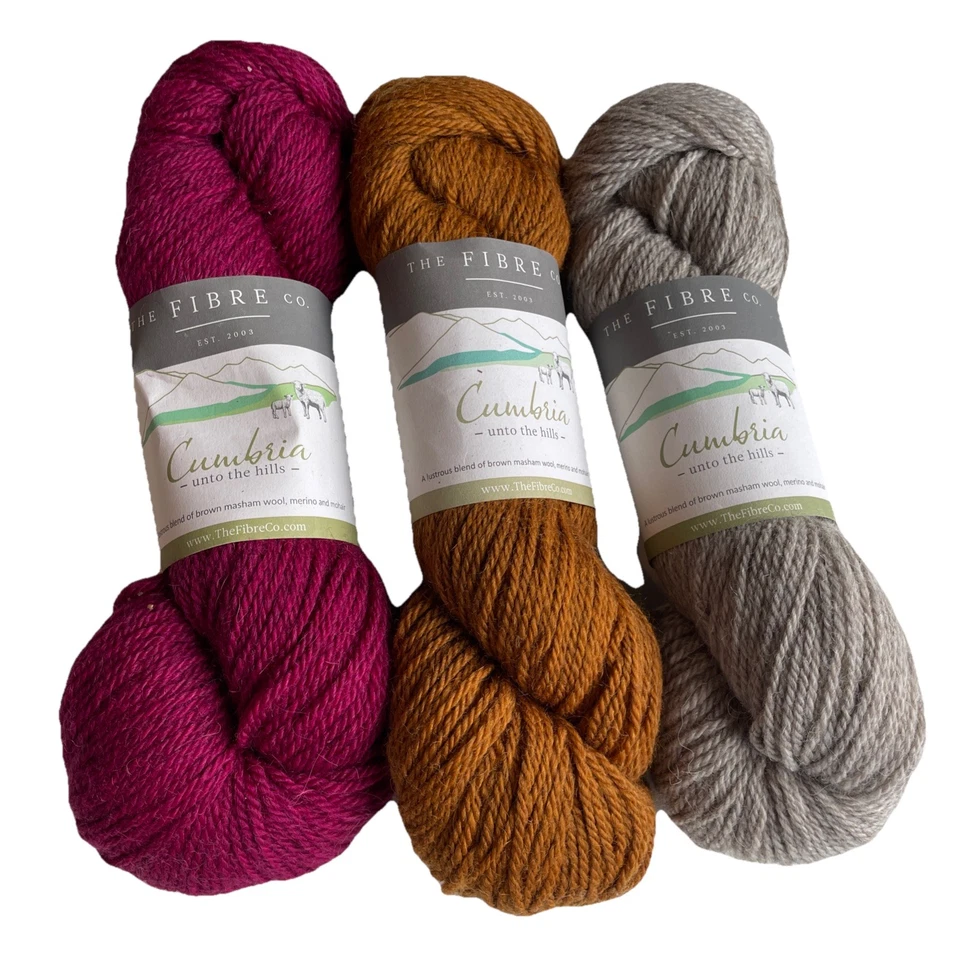 The Fibre Company Cumbria Yarn Wool & Mohair Light Worsted Lot of 3 Skeins - Image 1 of 4