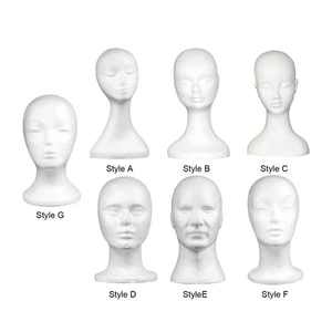 Foam Wig Head Foam Mannequin Head Display Wig Display Head Smooth Durable - Picture 1 of 10