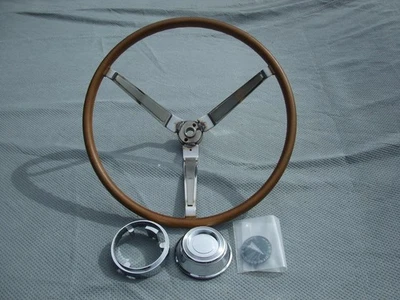 68 1968 Pontiac Firebird GTO wood steering wheel - Image 1 of 2