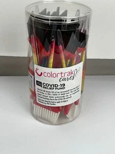 Neu Colortrak Regenbogen Feder und feste Borsten Haarfarbe Pinsel 24 insgesamt - Bild 1 von 3