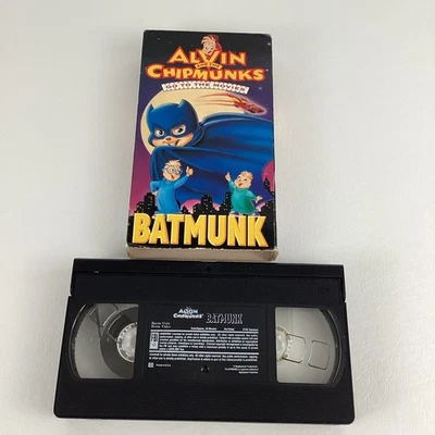 Alvin & The Chipmunks Go To The Movies VHS Tape Batmunk Animated Vintage 1992 - Image 1 of 4