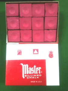 Burgundy Master Pool Table Chalk FROM ***SUPERPOOL*** - Picture 1 of 1