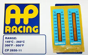 AP Racing Temperature Indication Strips x2 for all Brembo calipers used on track - Picture 1 of 1