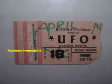 U.F.O. / Ozzy 1980 Concert Ticket Stub Fresno Warnors Mega Rare Randy Rhoads