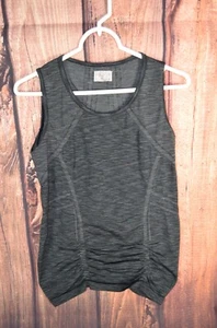 Athleta Womens Fastest Track Racerback Tank Top Size Medium Gray Space Dye - Picture 1 of 4