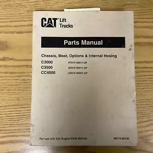CAT Caterpillar C3000/3500 CC4000 PARTS MANUAL BOOK CATALOG LIST FORK LIFT TRUCK - Picture 1 of 4