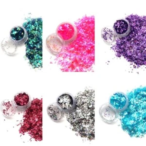 Cracked Ice Nail Art Glitter Flakes - Picture 1 of 10