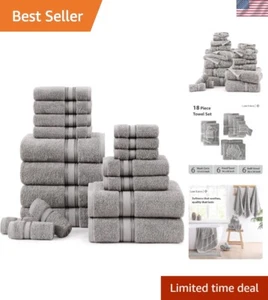 Bath Towels for Bathroom Set- 100% Cotton Towel Set, Soft Bath Set- 6 Bathroo... - Picture 1 of 11
