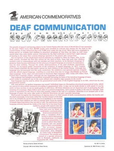 #424 29c Deaf Communications #2783-2784 USPS Commemorative Stamp Panel - Picture 1 of 1