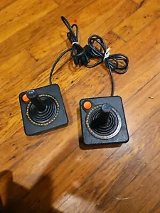 Lot Of Two Atari Heavy Sixer Joystick Controllers. Untested - Picture 1 of 3