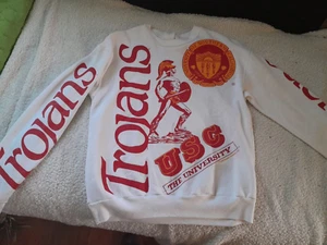 USC TROJANS ULTRA SELTEN 88 VINTAGE SWEATSHIRT ALL OVER DRUCK HEILIGER GRAL T-SHIRT - Bild 1 von 14