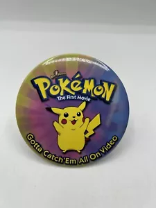 Pokémon The First Movie Gotta Catch them All on Video Promo Pin Walmart 3” - Picture 1 of 3