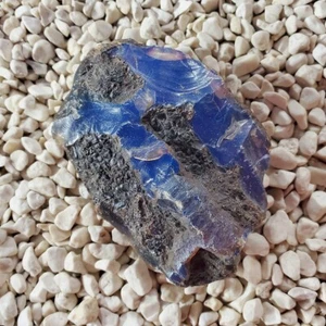 122 gramos ámbar azul Sumatra áspero #158 - Imagen 1 de 8